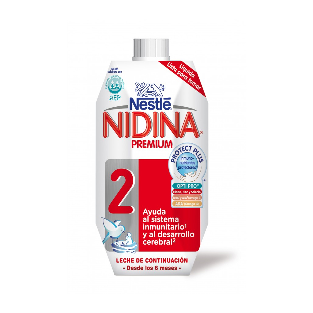 ▷Leche Nidina 2 Premium Nestlé 500 ml - 【Botiquín Sans】