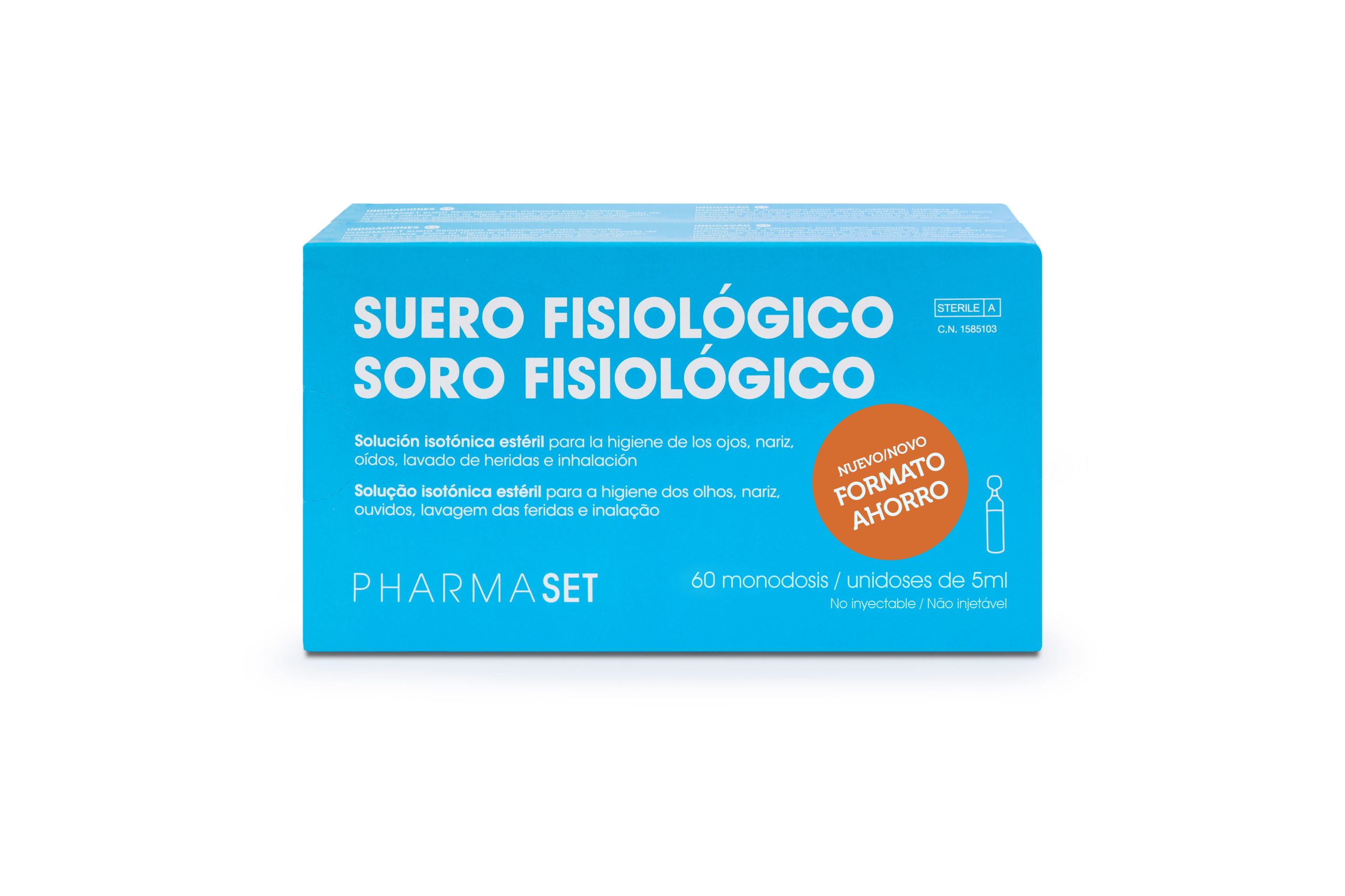 ▷ Comprar Suero fisiológico monodosis 5 ml. Caja 30 Uds. Online