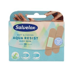Apósito adhesivo Aqua Resist aloe vera Salvelox 16 uds