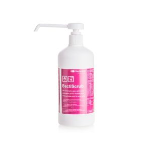 Gel de clorhexidina jabonosa al 4 porciento con dosificador bactiscrub de 500 ml